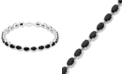 Macy's Black Onyx (22 mm) Bracelet in Sterling Silver
